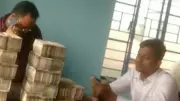 Old Video of TMC's Giasuddin Mondal with Cash Pile Sparks Political Row in Bengal