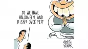 Political Cartoon Depicts Ongoing Halloween in Indian Politics