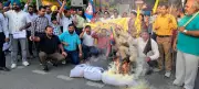Punjab Computer Teachers Burn Government Effigy in Jalandhar Protest Over Unmet Demands