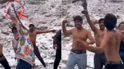 Shirtless Tourists' Hookah Dance in Himachal Snow Sparks Outrage, Police Probe