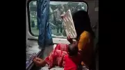 Shocking Train Tantrum: Woman Smashes Window Demanding 'Mera Purse Chahiye' as Child Watches