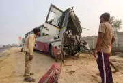 Tragic Bus-Truck Collision on Sirhind Road Claims Conductor's Life, Leaves 12 Passengers Injured