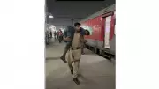 UP Cop's Heartwarming Act: Carries Disabled Man on Shoulders at Railway Station | Viral Video