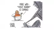 Viksit Bharat 2047: Cartoon Commentary on India's Development Vision