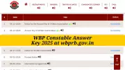 WBPRB Releases Constable 2025 Answer Key: Check Score, Raise Objections by Dec 13