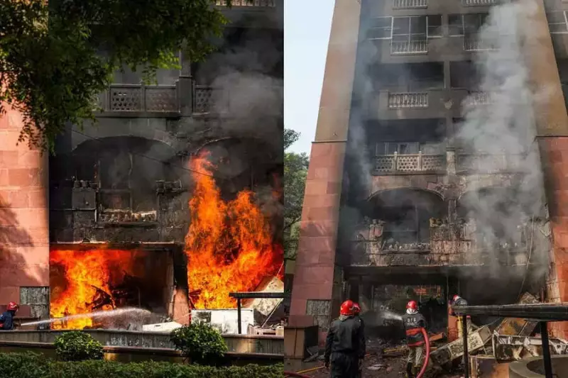 Fire Erupts at Delhi's Brahmaputra Apartments Housing Rajya Sabha Members | Emergency Response Underway