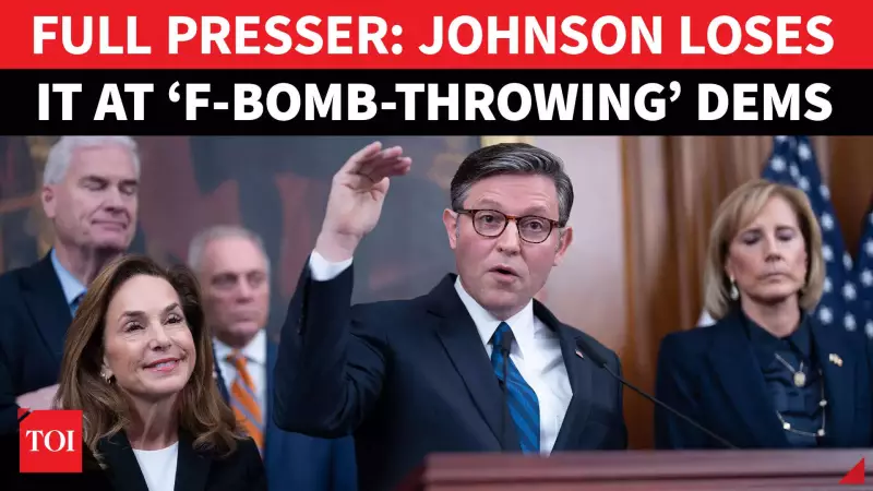 Fury in US Congress: Mike Johnson's Explosive Outburst as Democrats Ignore Americans | Shutdown Day 30