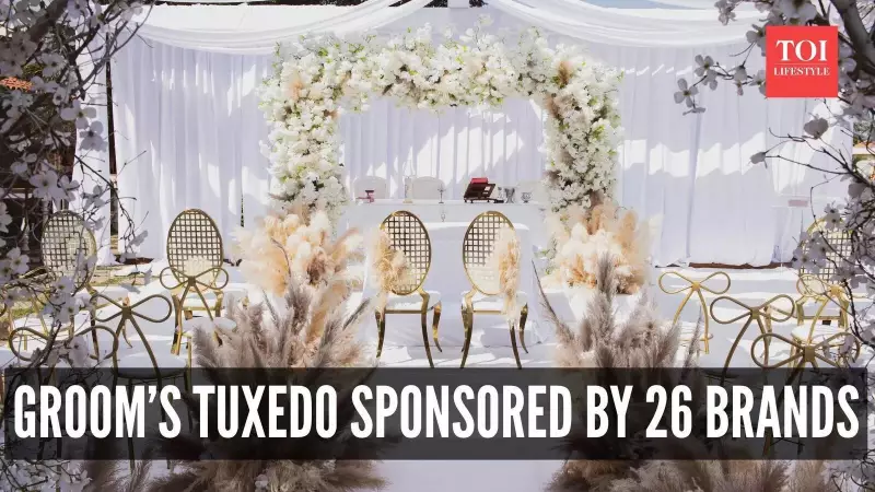 Groom's Genius Marketing Move: 26 Brands Sponsored His Wedding Tuxedo - Here's The Full Story