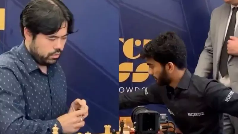 Gukesh's Graceful Gesture Goes Viral After Historic Victory Over Hikaru Nakamura at Chess Candidates