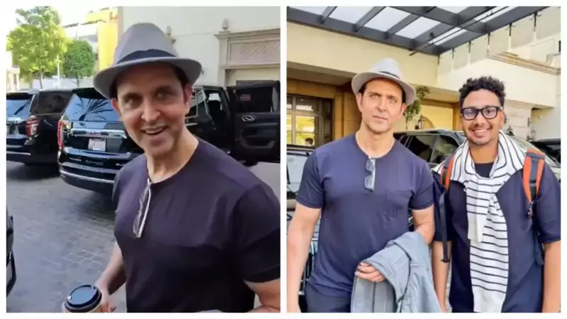 Hrithik Roshan's Heartwarming Gesture Goes Viral: Promises Fan a Photoshoot During Beverly Hills Vacation