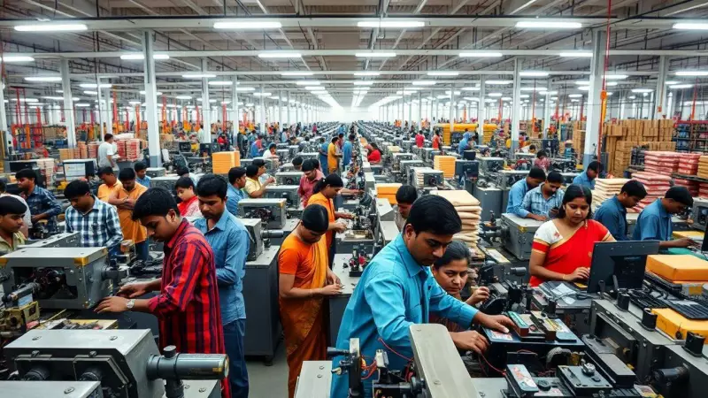 India's Industrial Engine Powers On: Factory Output Holds Steady at 4% in September