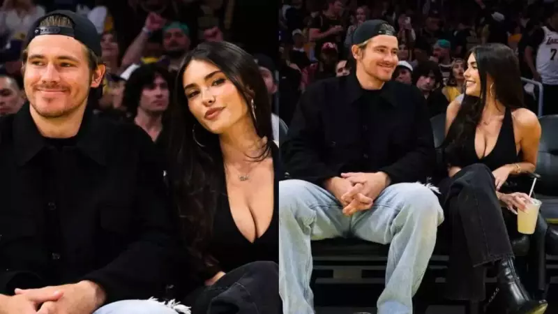 Justin Herbert and Madison Beer Spotted Celebrating NFL Win at Lakers Game!