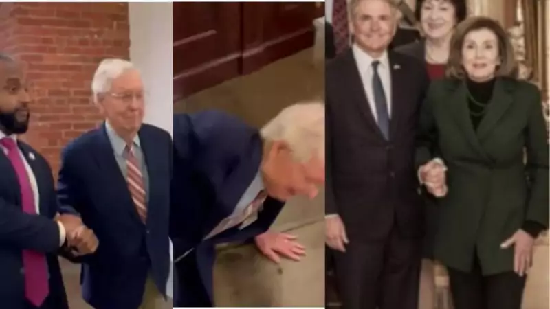 Mitch McConnell and Nancy Pelosi Tumbles Spark Retirement Demands: Social Media Reacts