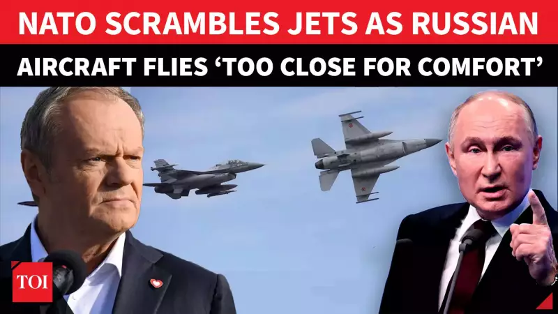 NATO on Edge: Poland Scrambles Jets as Russian Aircraft Defies Warnings Over Baltic