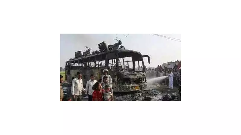 Tragic Bus Inferno in Rajasthan Claims Lives of Pilibhit Family Members