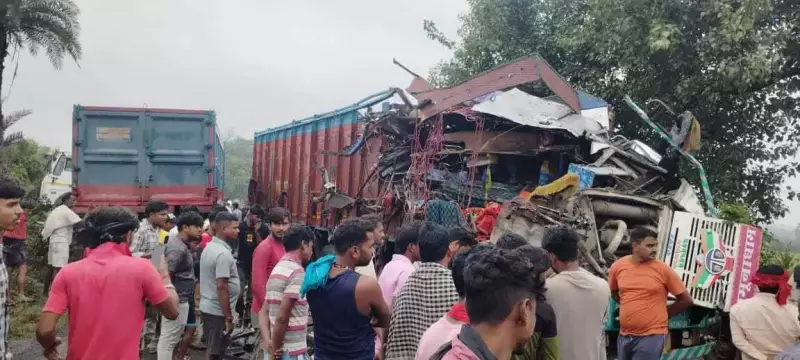 Tragic Head-On Collision in Dumka Claims One Life: Truck and Trailer Crash Details