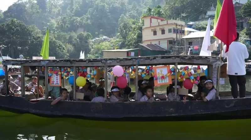 Tripura's Floating Classrooms: Boat Rally Revolutionizes Education in Remote Areas