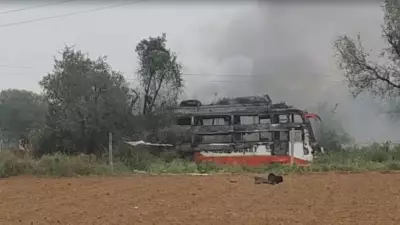 Nightmare on Wheels: Sleeper Bus Inferno Near Delhi-Jaipur Highway Claims 2 Lives | Rajasthan Fire Horror