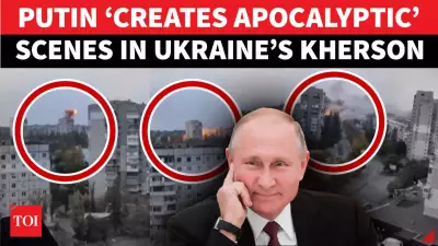 Putin's Fiery Retaliation: Russian Drones Unleash Multiple Explosions in Kherson Following Moscow Attack