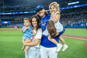 Kevin Gausman's Wife Taylor Stuns in Glam Canadian Tuxedo at Dodger Stadium - World Series Post Goes Viral!