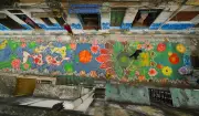 Kolkata Streets Dazzle with 500-Foot Alpona Masterpiece | Times of India