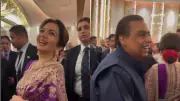 Nita Ambani Shines in Stunning Purple Banarasi Saree with Gajra for Diwali Celebration | Fashion Statement