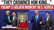 Trump Receives Gold Crown as South Korean President Lee Hails 'Golden Age' | Watch Viral Moment