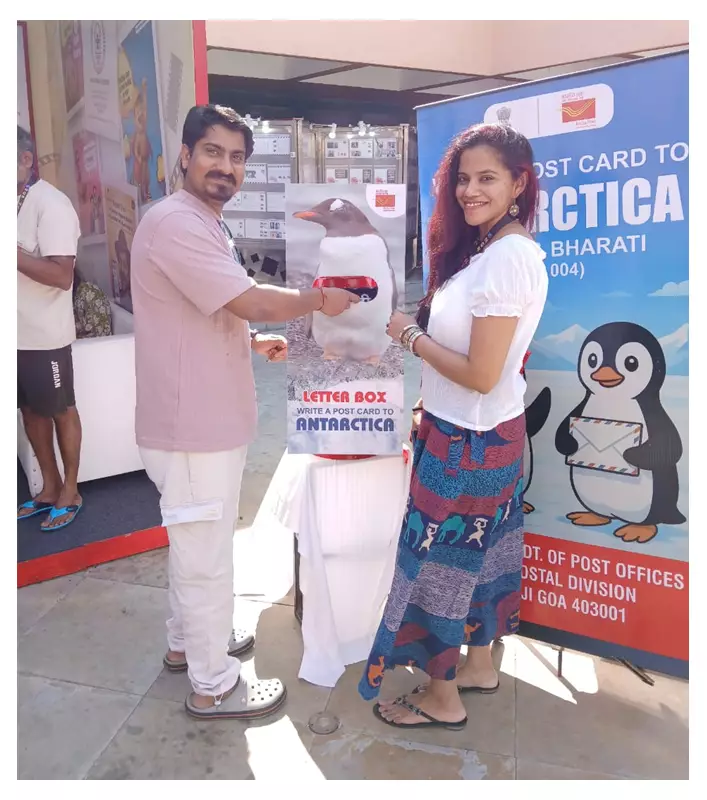 250+ IFFI Visitors Send Postcards to Antarctica in Unique Goa Initiative