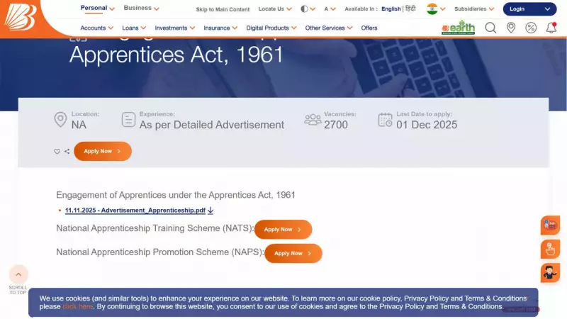 Bank of Baroda Apprentice 2025: Apply for 2,700 Posts Before Deadline