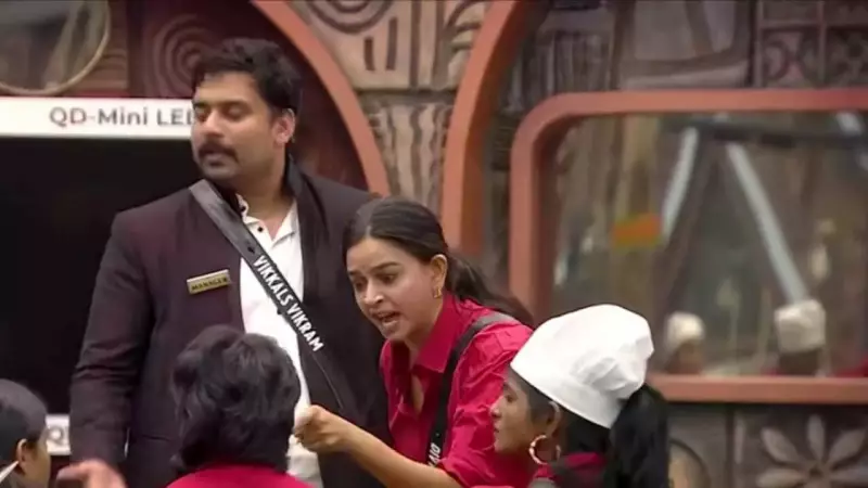 Bigg Boss Tamil 9 Hotel Task Explodes! Divya & Kamarudin Clash With Tushar in Fiery Confrontation