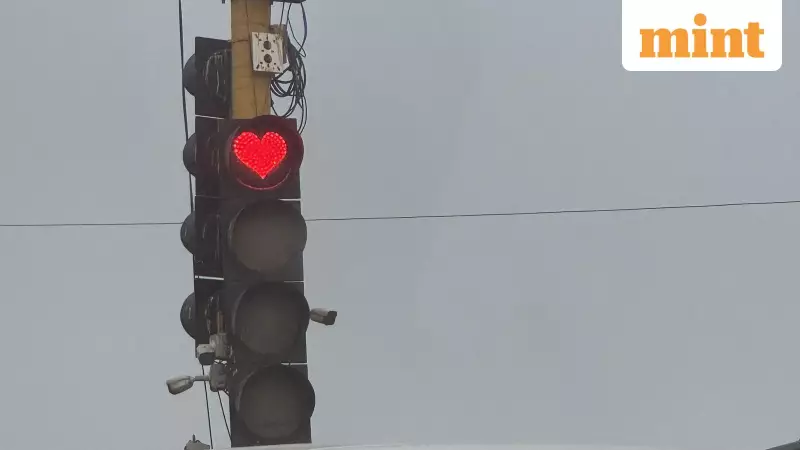 Chennai's Heart-Shaped Traffic Lights Spark Joy & Road Safety Awareness