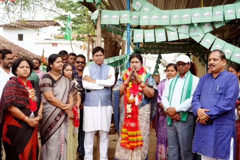 CM Mohan Charan Majhi Takes Charge: BJP's Power Play for Nuapada Bypoll with Massive Roadshow