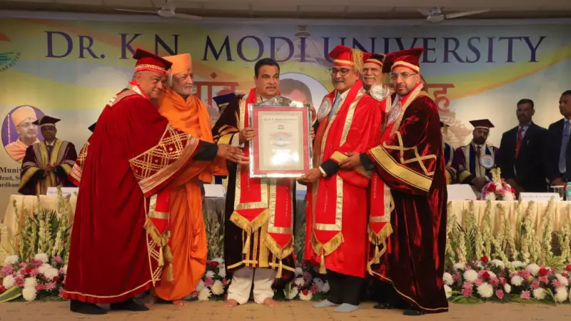 Dr. K. N. Modi University Celebrates 8th Convocation with Nitin Gadkari