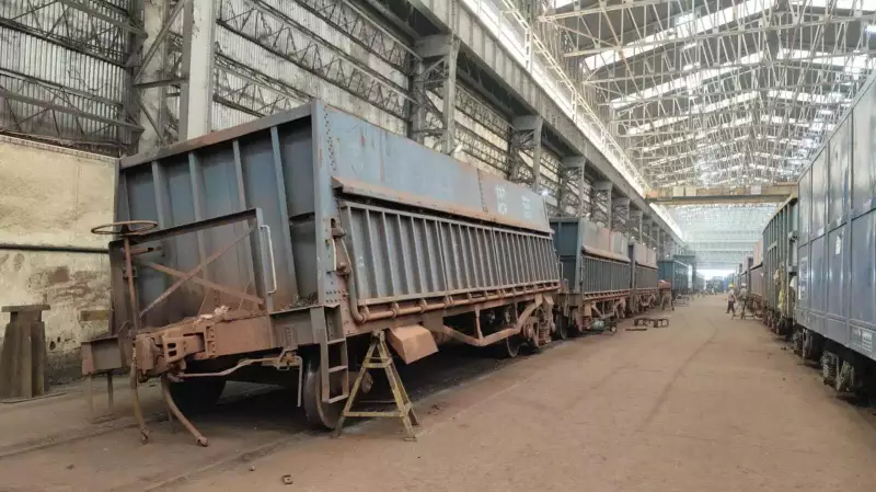 Freight Train Crash at Adityapur Station: 6 Wagons Damaged, Probe Ordered