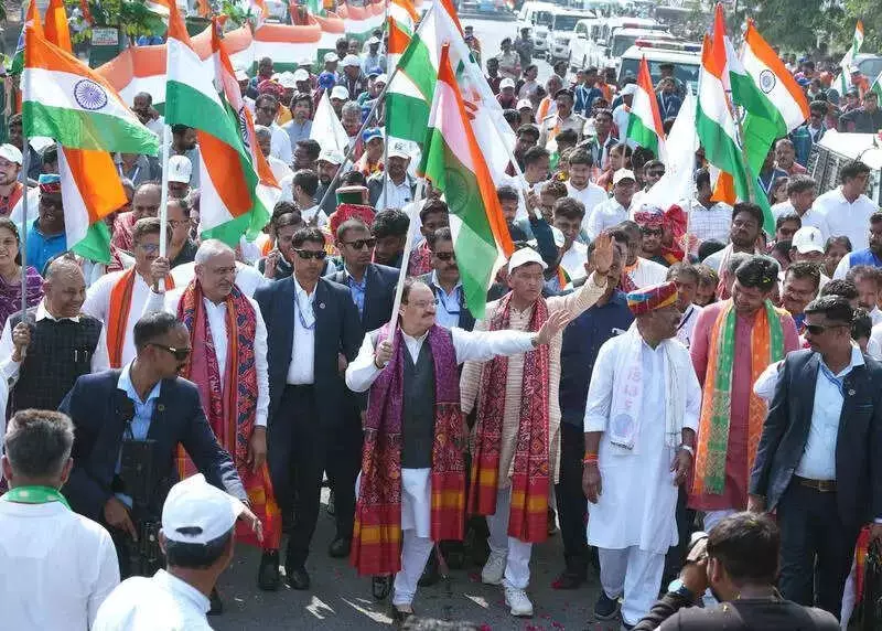 JP Nadda Slams Congress Over Sardar Patel Legacy at Vadodara Unity March