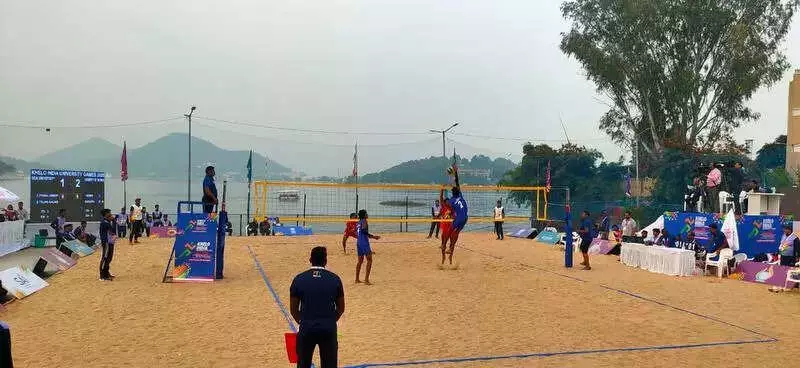 Khelo India University Games 2025 Beach Volleyball Debuts in Udaipur