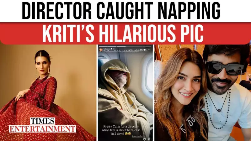 Kriti Sanon Shares Funny Pic of Aanand L Rai Sleeping Before 'Tere Ishk Mein' Release