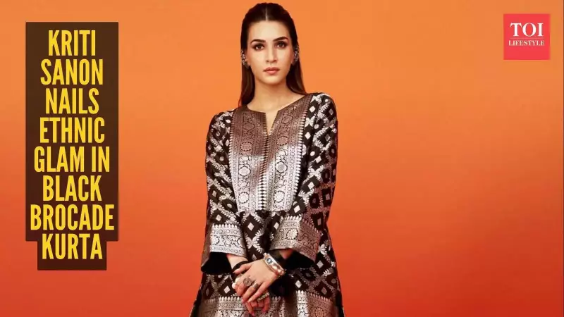 Kriti Sanon's Brocade Kurta Set: A Masterclass in Festive Minimalism