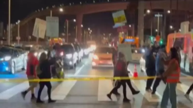 LAX Catering Workers Protest Unsafe Conditions at Flying Food Group