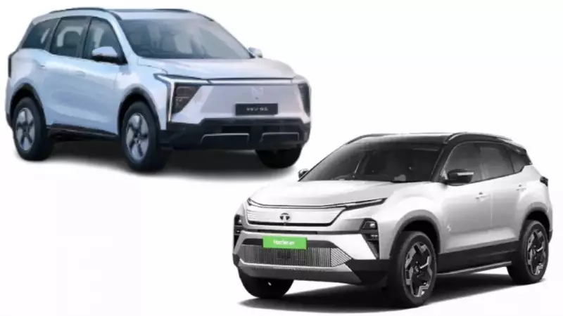 Mahindra XUV 9S vs Tata Harrier EV: 3-Row Electric SUV Battle