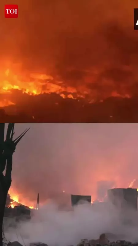 Major Fire Erupts in Delhi Slum Near Rithala Metro Station, Child Injured