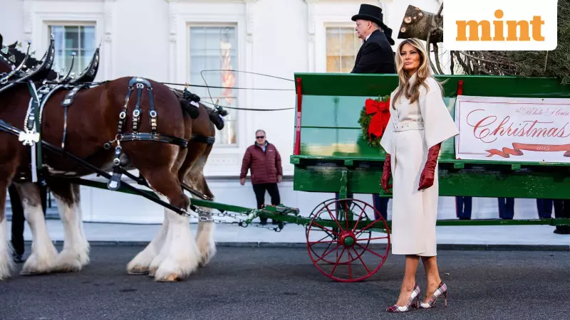 Melania Trump Welcomes 18.5-Foot White House Christmas Tree from Michigan