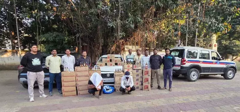Nagpur Excise Seizes 373L Foreign Liquor Worth ₹10L in Katol