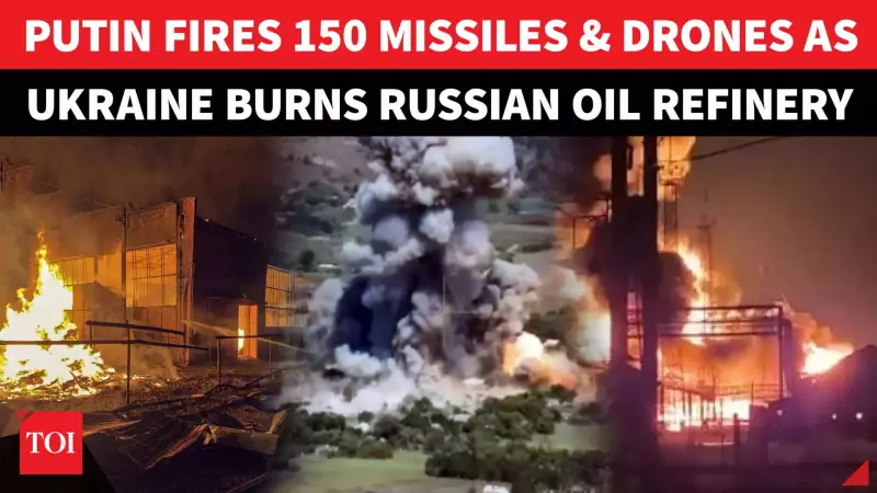 Putin's Fiery Revenge: Russia Unleashes 150 Missiles & Drones on Sumy as Ukraine Strikes Back at Oil Refinery