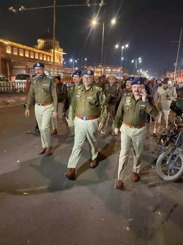 Rajasthan Police Chiefs Lead 3-Hour Foot Patrols to Boost Street Presence