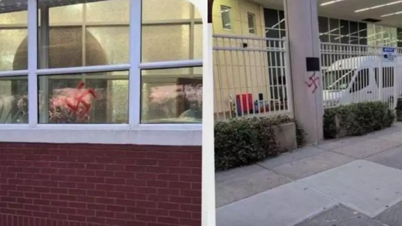 Red Swastikas Deface Jewish Buildings in NYC: Mayor-Elect Mamdani Condemns 'Disgusting' Antisemitic Attack