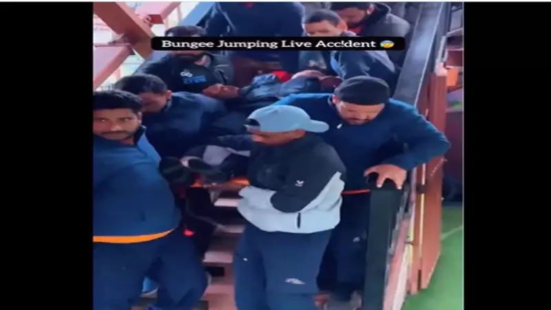 Rishikesh Bungee Rope Snaps: Man Fights for Life After 80ft Fall