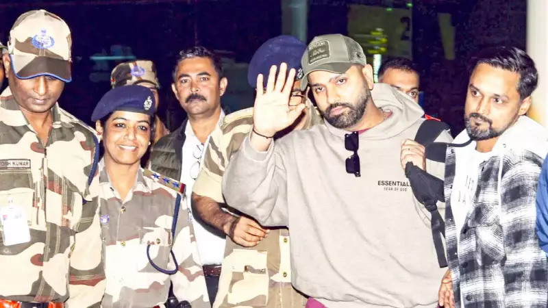 Rohit Sharma's Viral Airport Moment: Explains Security for Friend Shahbaz Nadeem