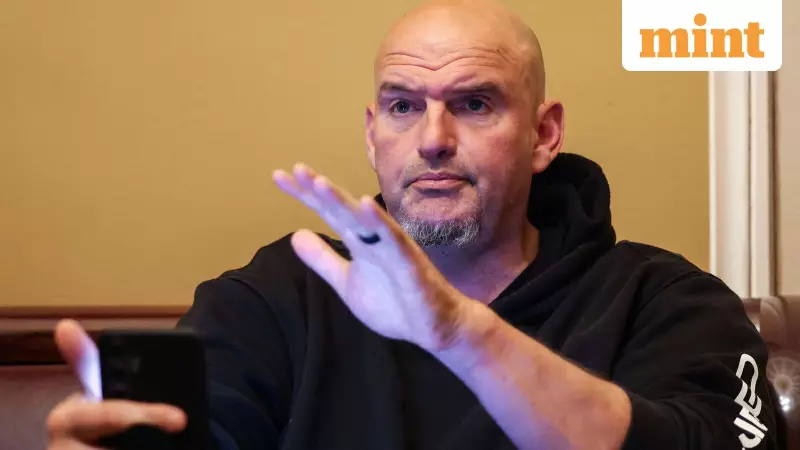 Senator John Fetterman Shares Recovery Photo After 20 Stitches from Fall