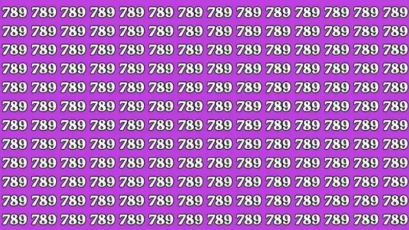 Spot 788 in 7 Seconds? Viral Optical Illusion Tests Your Eyes